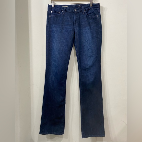 AG Adriano Goldshmied The Ballad Slim Boot Navy Blue size 31 - Picture 3 of 15